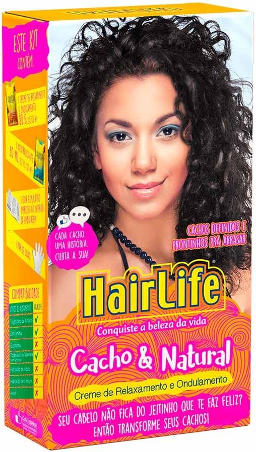 Nova Formula Creme Relaxante Cacho e Natural Kit, Hairlife