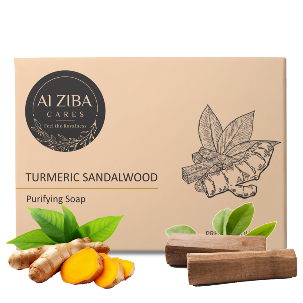 Alziba Cares Turmeric Sandalwood Soap 100g