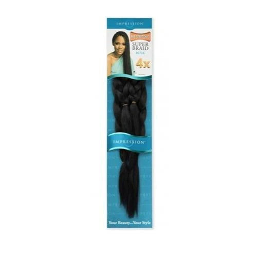 Impression Syn Pre Stretched Super Braid Bulk  4x Pack