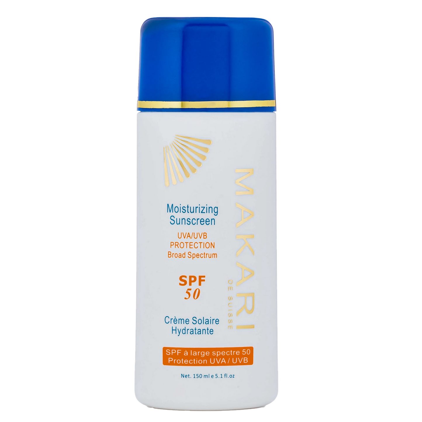 Makari Moisturizing Sunscreen Uva/Uvb Spf50 - 5.1oz