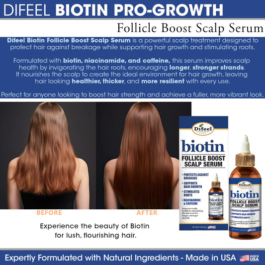 Difeel Biotin Follicle Boost Scalp Serum 4oz