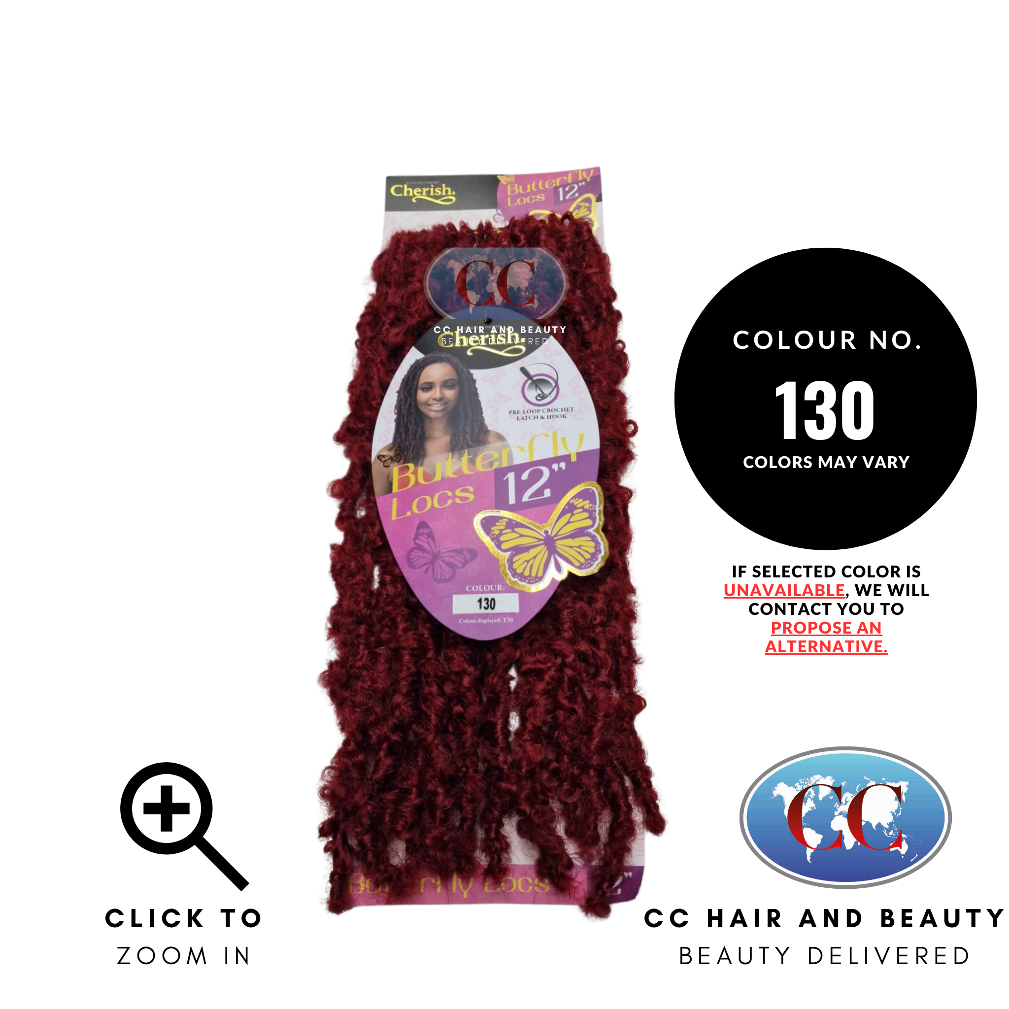 Cherish Butterfly Locs 12"