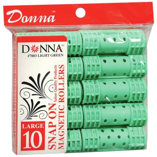 Snap On Magnetic Rollers Light Green