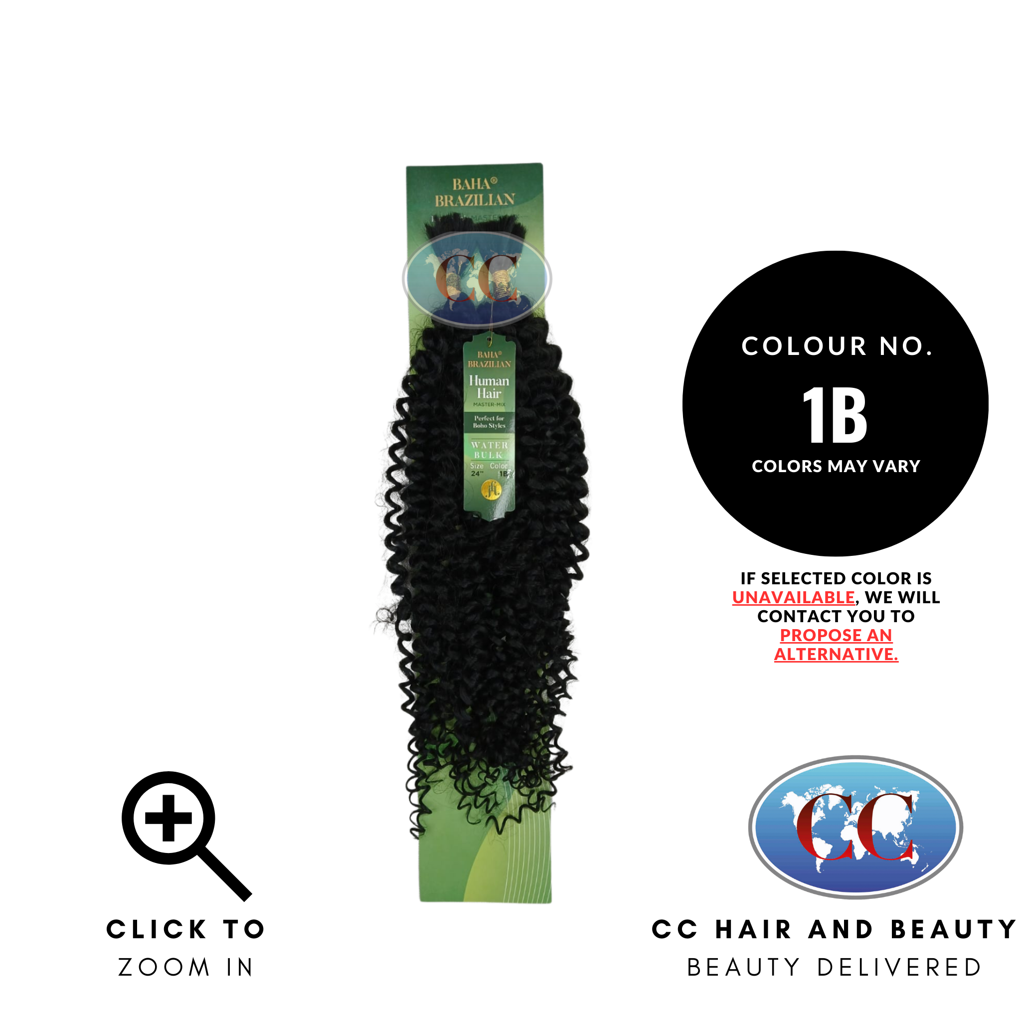 Jazzy Hair Baha Brazilian Human Hair Master Mix - Water Bulk