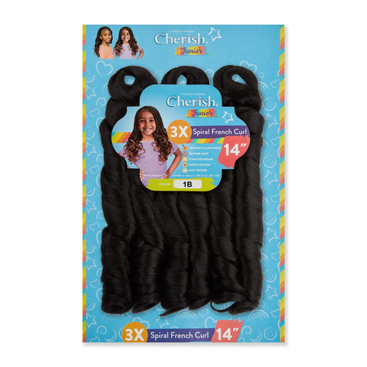 Cherish Junior Kids 3x Spirel French Curl 14"