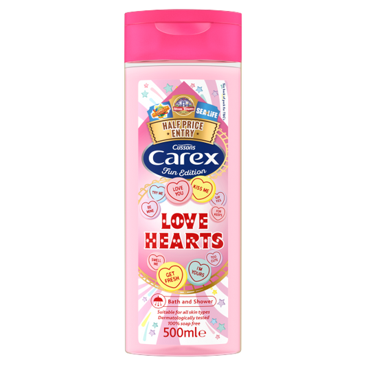 Carex Lovehearts Bodywash 500ml