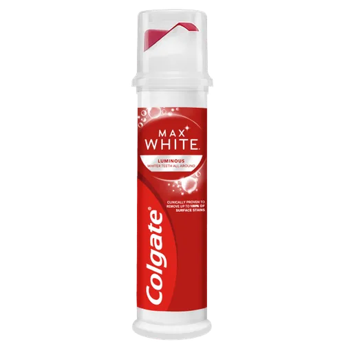 Colgate Total Whitening Fluoride Toothpaste Pump 100ml