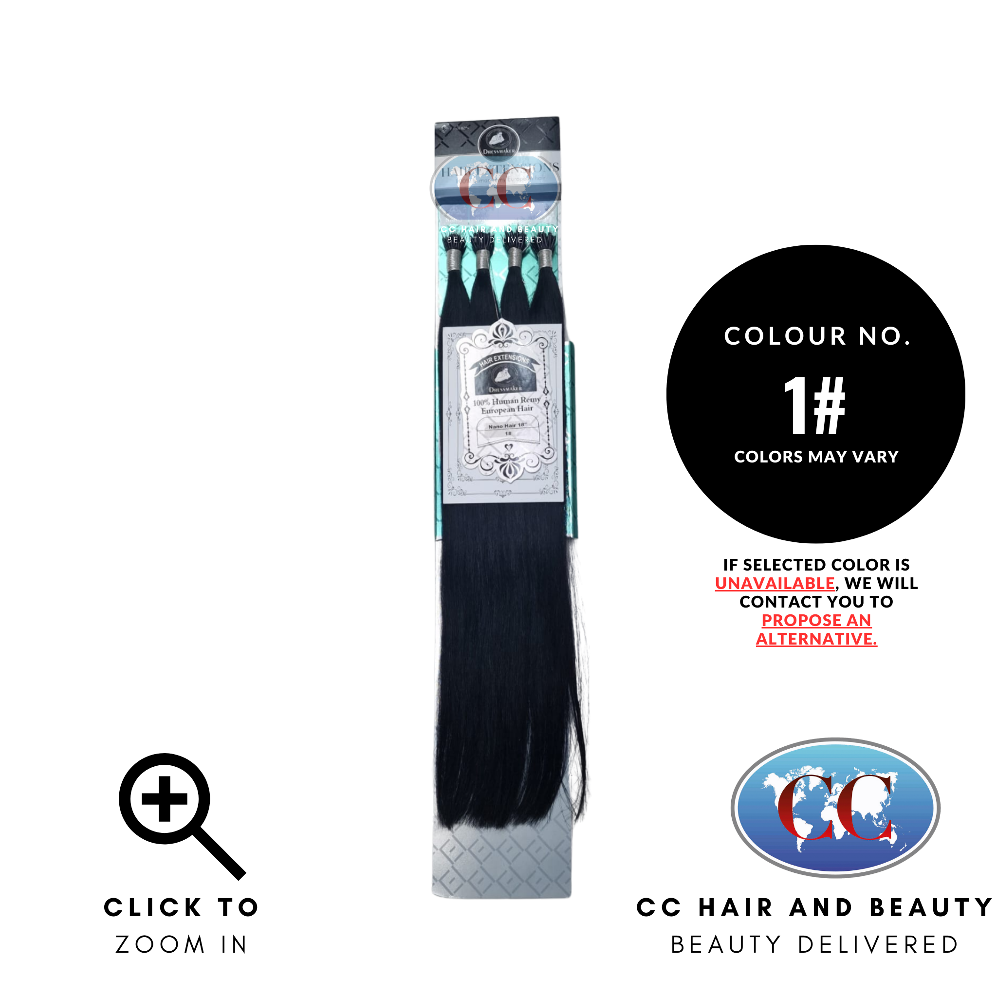 Dressmaker Nano 100% Human Remy European Hair Extensions 18"