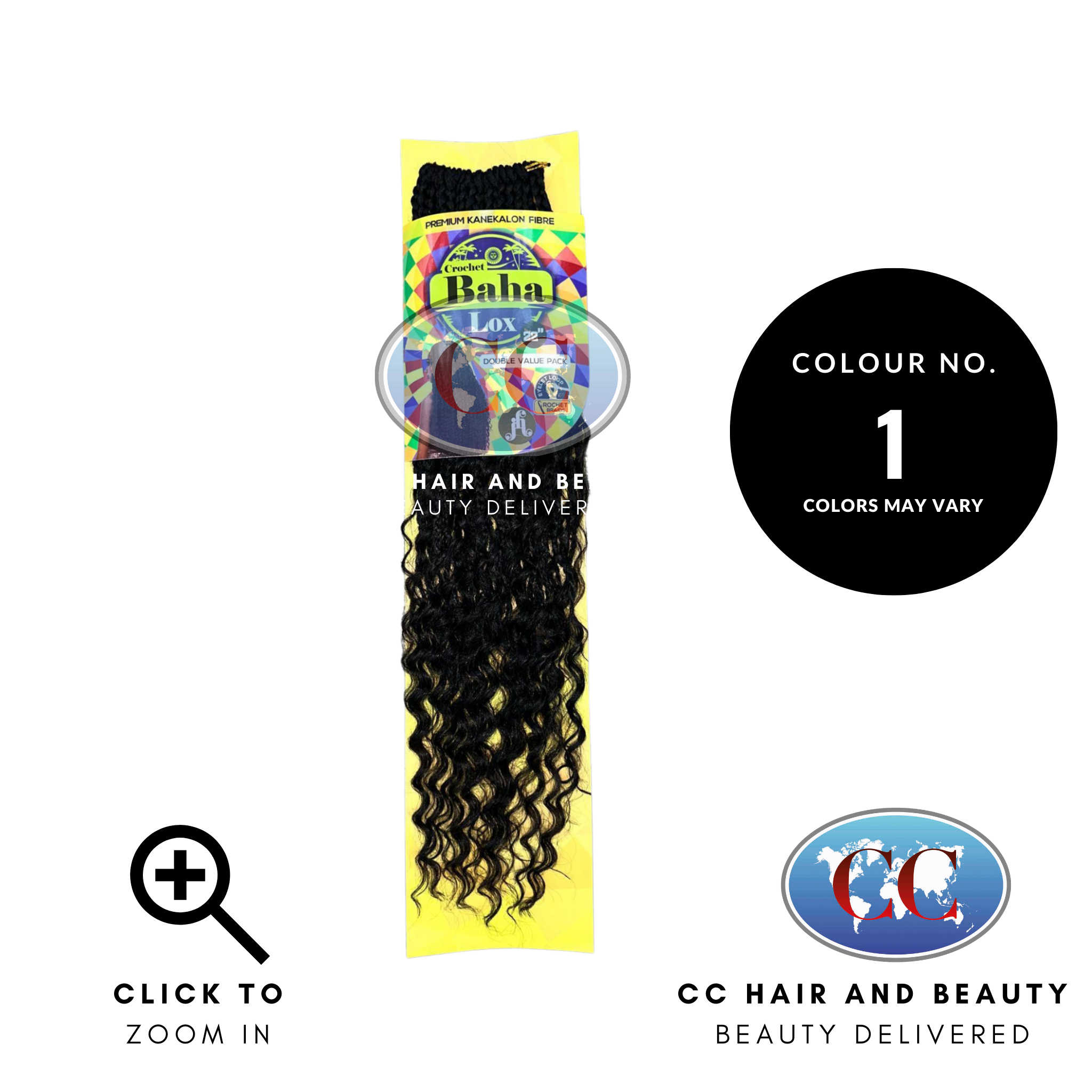 Jazzy Hair Crochet Baha Lox in 22" Double value Pack
