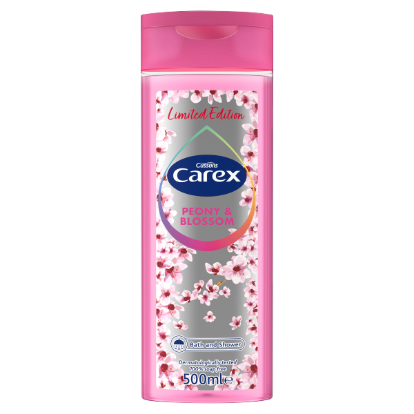 Cussons Carex Limited Edition Peony & Blossom Bath and Shower 500ml
