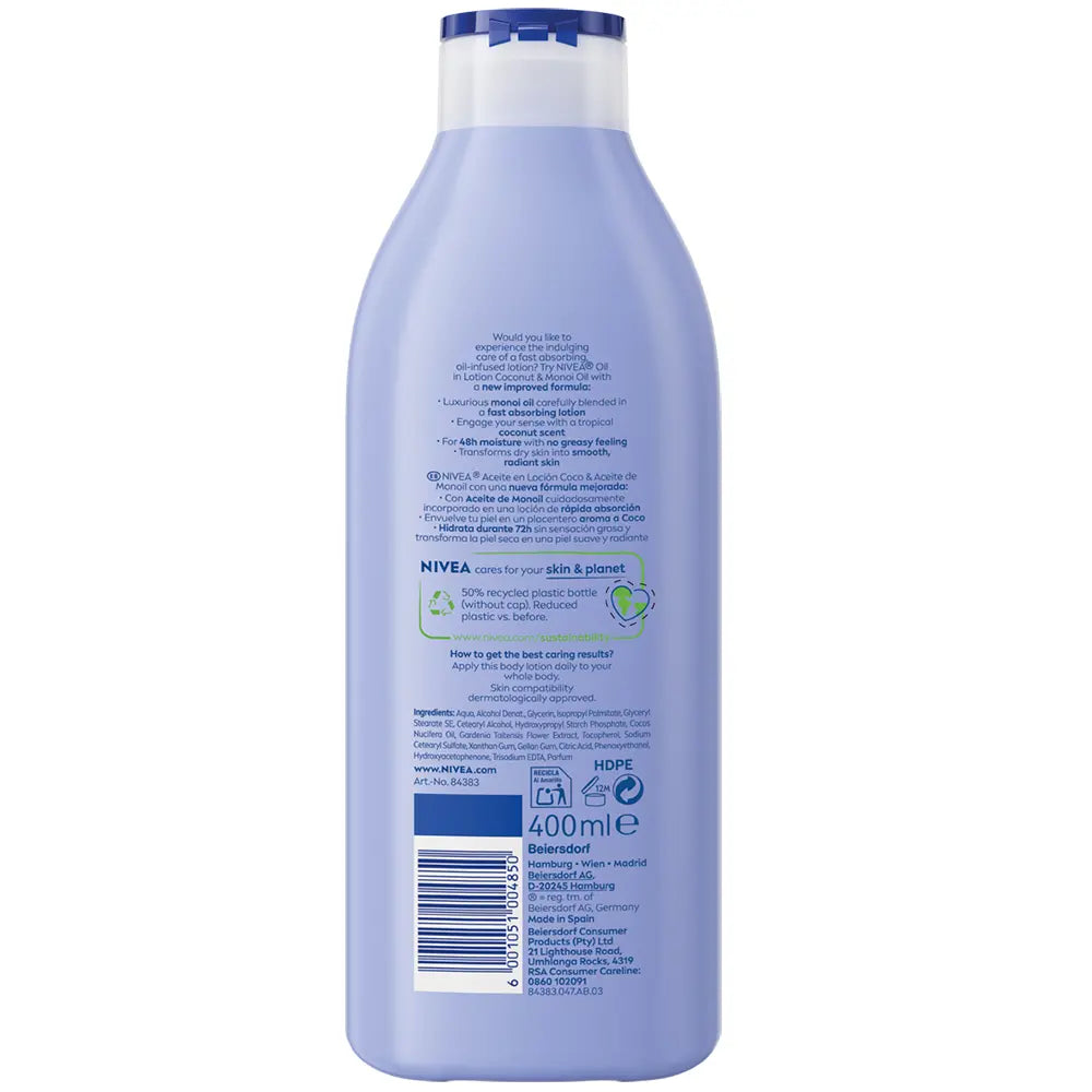 Nivea Oil In Lotion Coconut & Monoi Oil Lotion 400ml