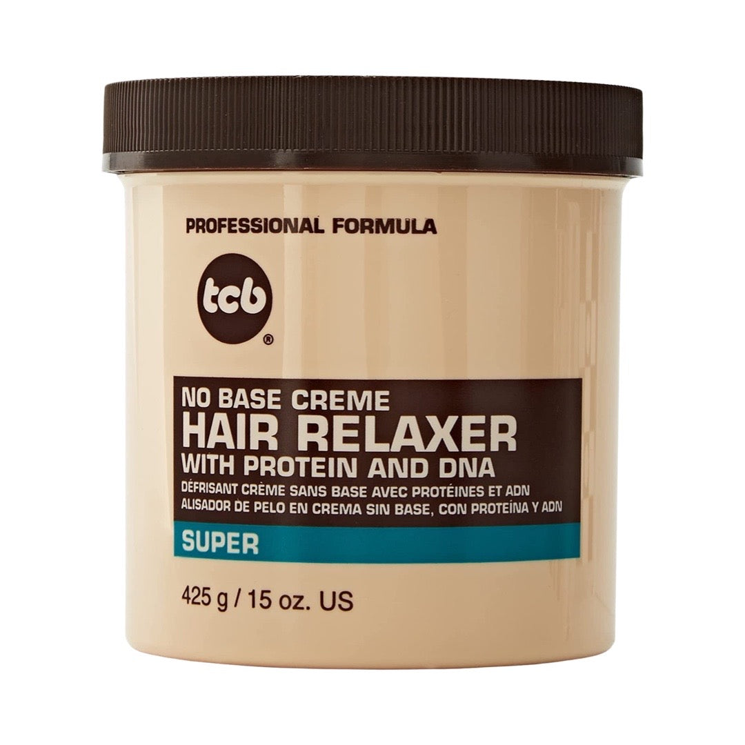 Tcb No Base Creme Hair Relaxer With Protein And Dna 15oz- Regular & Super