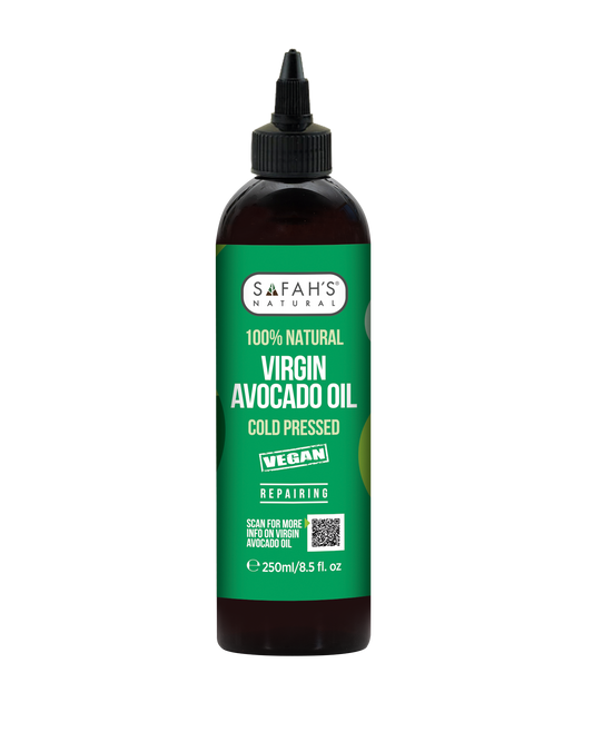Safahs Natural Virgin Avocado Oil - Natural Hair and Skin Nourishment 250ml