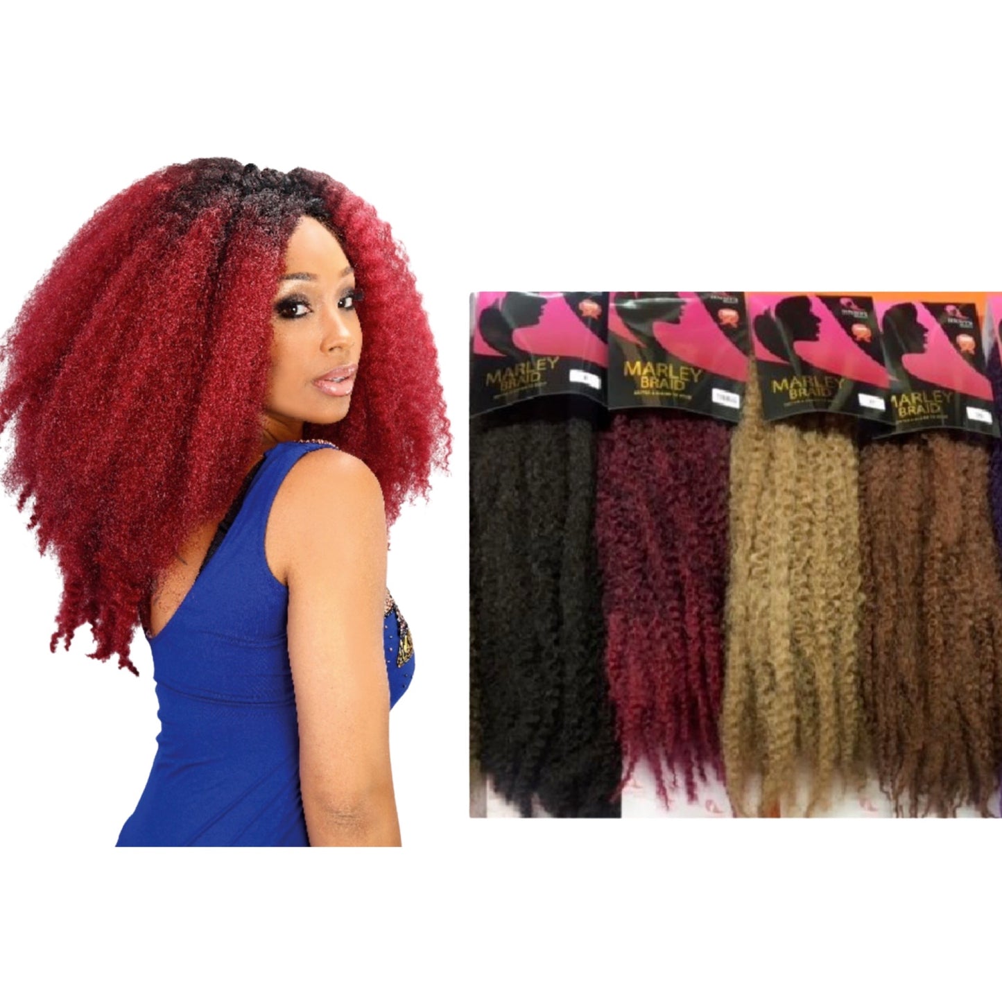 Jinny's Beauty Marley Braid Afro Twist Soft & Easy to Braid/Twist