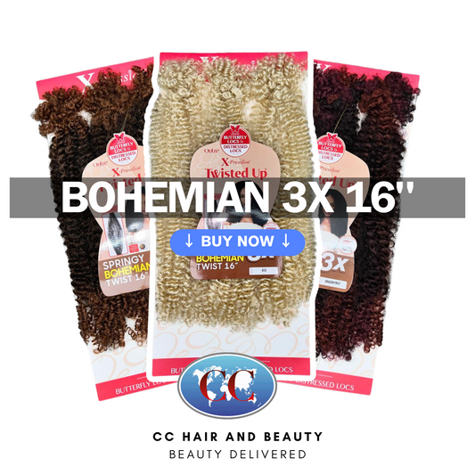 Outre Synthetic Braid - X pression Twisted up 3X Springy Bohemian Twist 16" & 24"