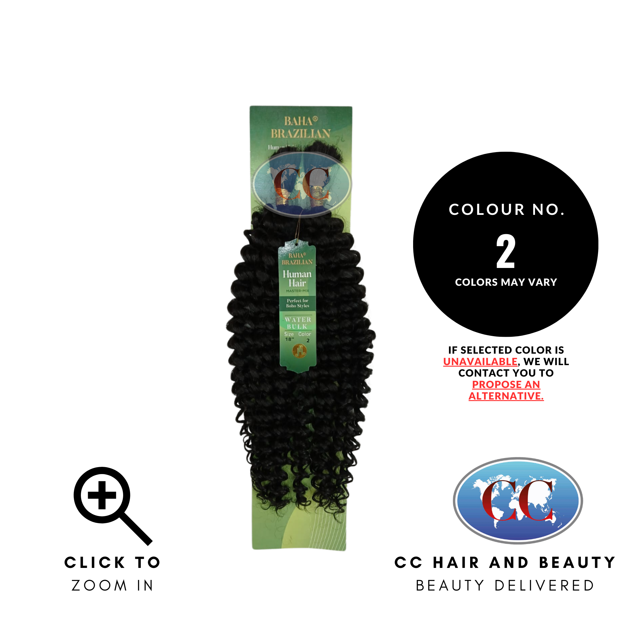 Jazzy Hair Baha Brazilian Human Hair Master Mix - Water Bulk