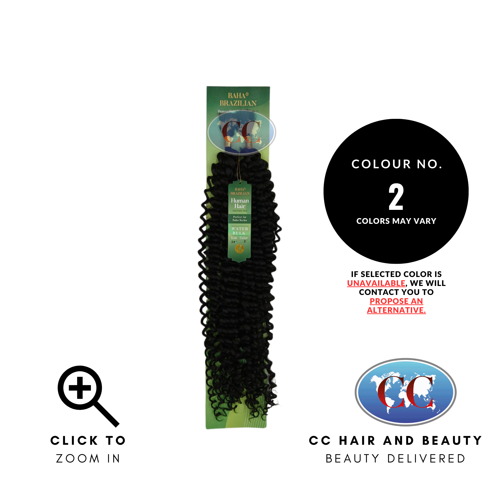 Jazzy Hair Baha Brazilian Human Hair Master Mix - Water Bulk