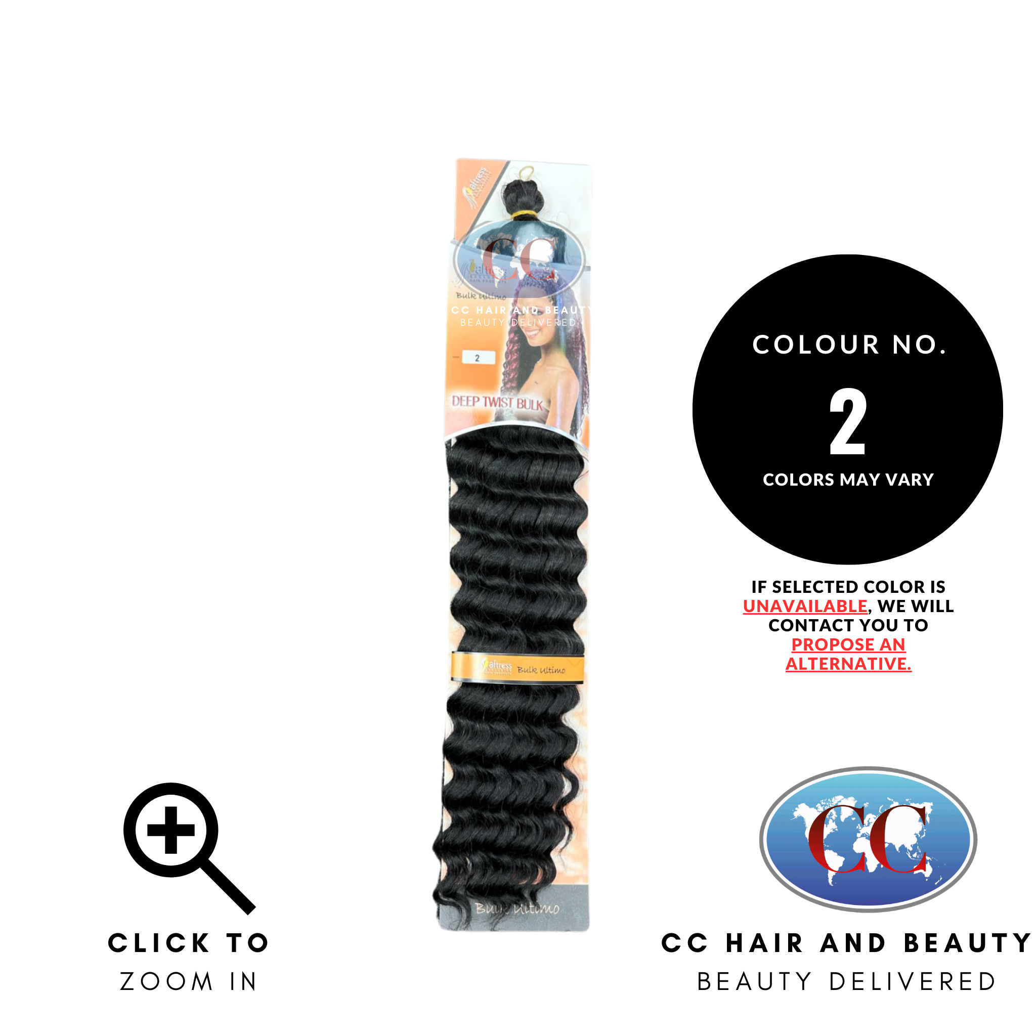 Aftress Deep Twist Bulk Synthetic Hair Braiding- colour 2