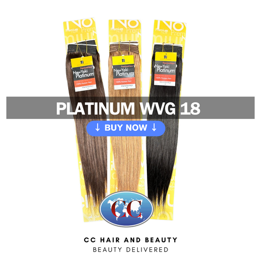 Sensationnel Premium Now 100% Human Hair New Yaki Platinum Weave Extensions