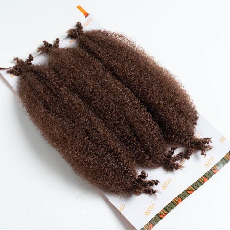 Sleek Noble Gold Synthetic 3X Springy Poppin Twist Braid 16"20"