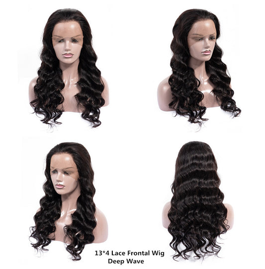 Dressmaker Brazilian Swiss 13x4 Lace Frontel Wig - Deep Wave 