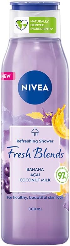 NIVEA Fresh Blends Banan and Acai Shower Gel 300ml