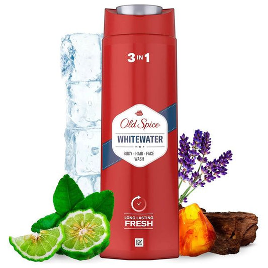 Old Spice 3 In 1 Body, Hair & Face Wash Long Lasting Freshness & Perfume Scent 400ml