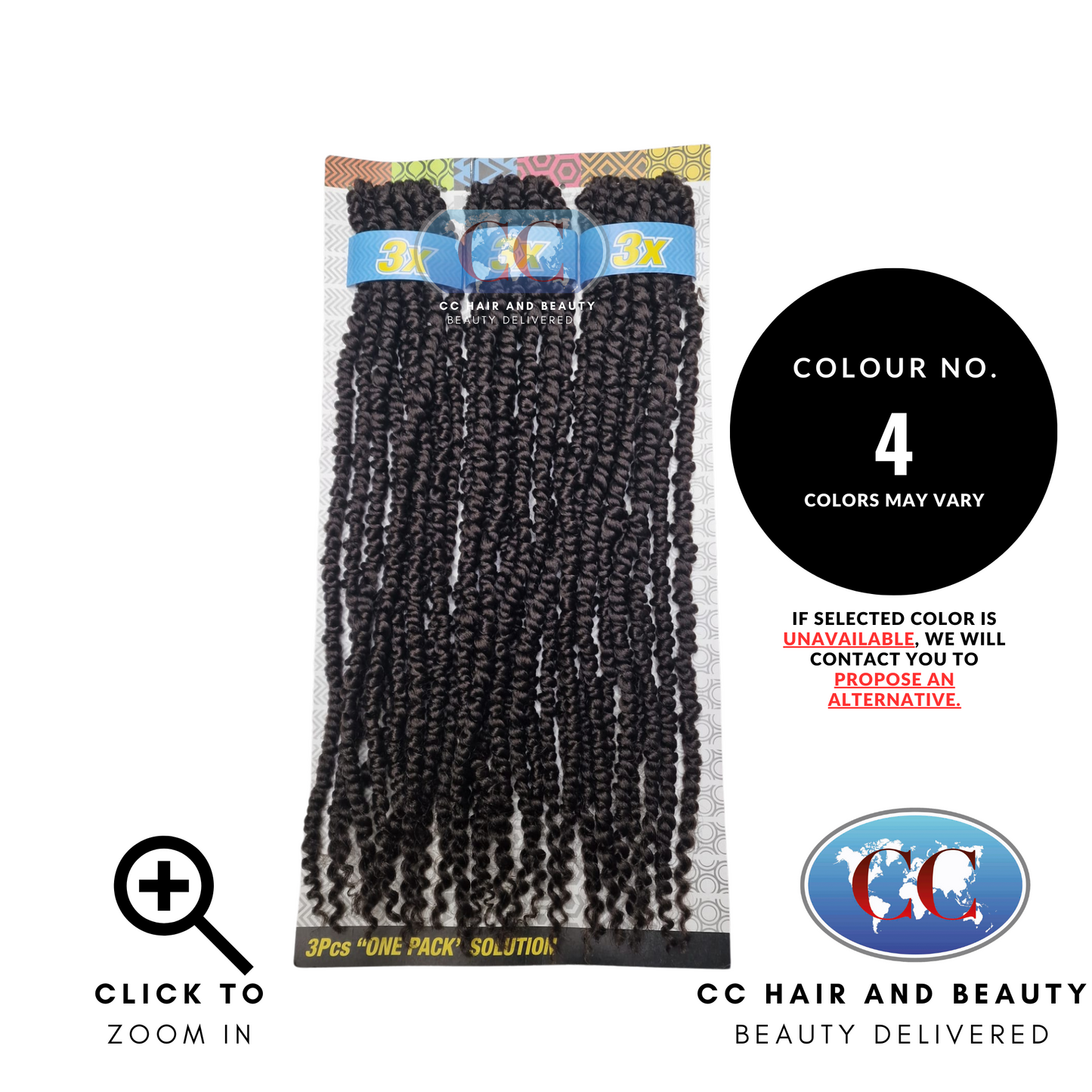 Cherish Crochet Braid 3x -Passion Twist 18''-colour 4