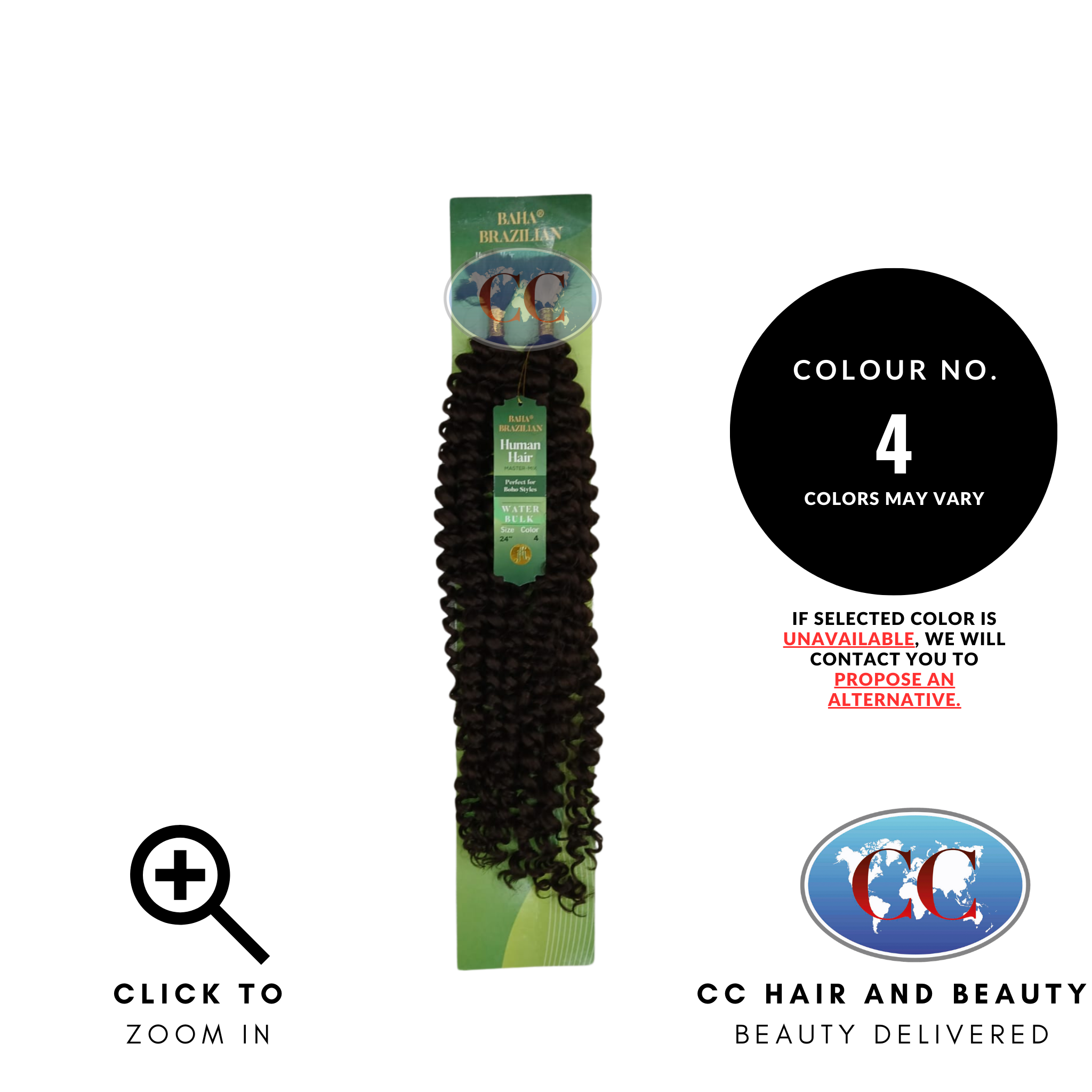 Jazzy Hair Baha Brazilian Human Hair Master Mix - Water Bulk