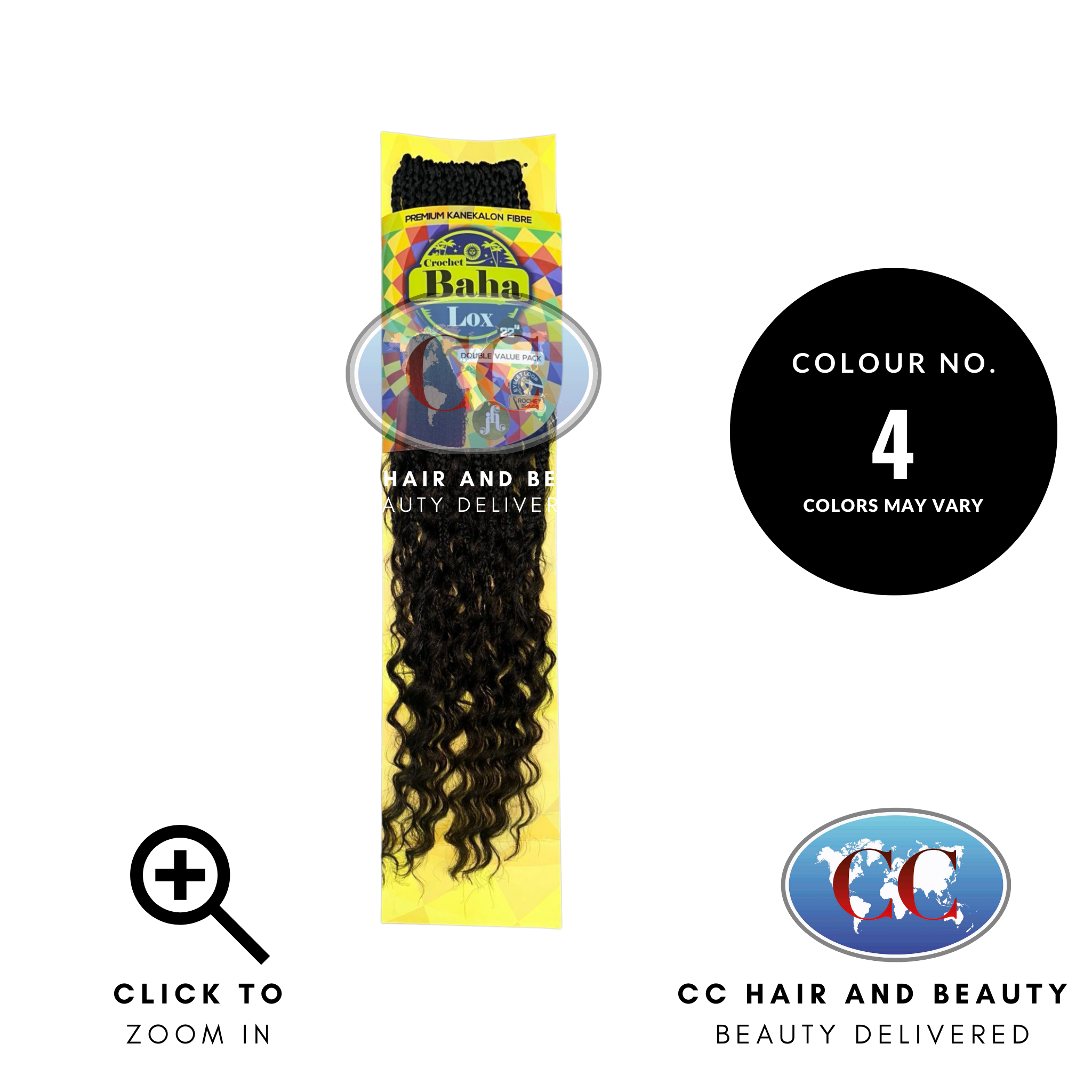 Jazzy Hair Crochet Baha Lox in 22" Double value Pack