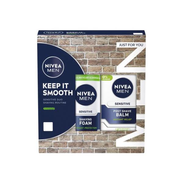 Nivea Men Keep It Smooth Gift Set Sensitive Duo Shaving Routine