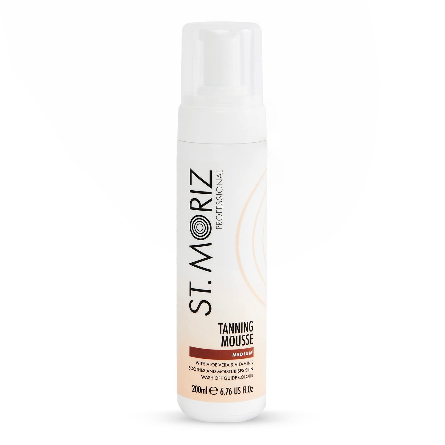 St Moriz Professional Instant Tanning Mousse with Aloe Vera & Vitamin E, Fast Drying Vegan Fake Tan, Medium - 6.76oz