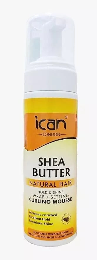 Ican London Shea Butter Hold And Shine Curling Mousse 207 Ml