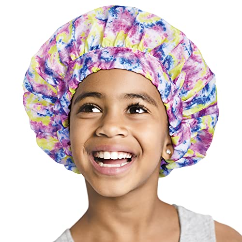 Red by Kiss Kids Shower Cap Reusable Waterproof Washable Hair Caps-HJ23