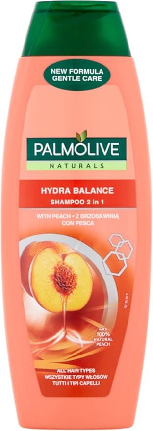 Palmolive Naturals 2 in 1 Hydra Balance Shampoo Peach 350ml