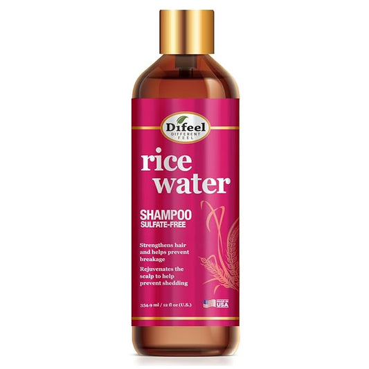 Difeel Rice Water Strengthening Sulfate Free Shampoo 12oz
