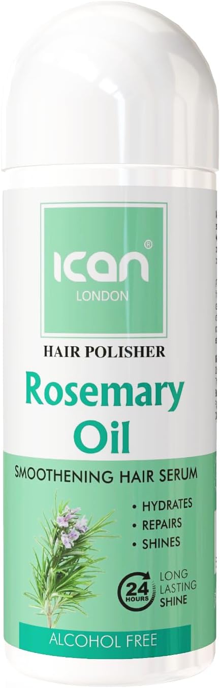 Ican London Hair Polisher Rosemary Oil Smoothening Hair Serum Alcohol Free 207ml
