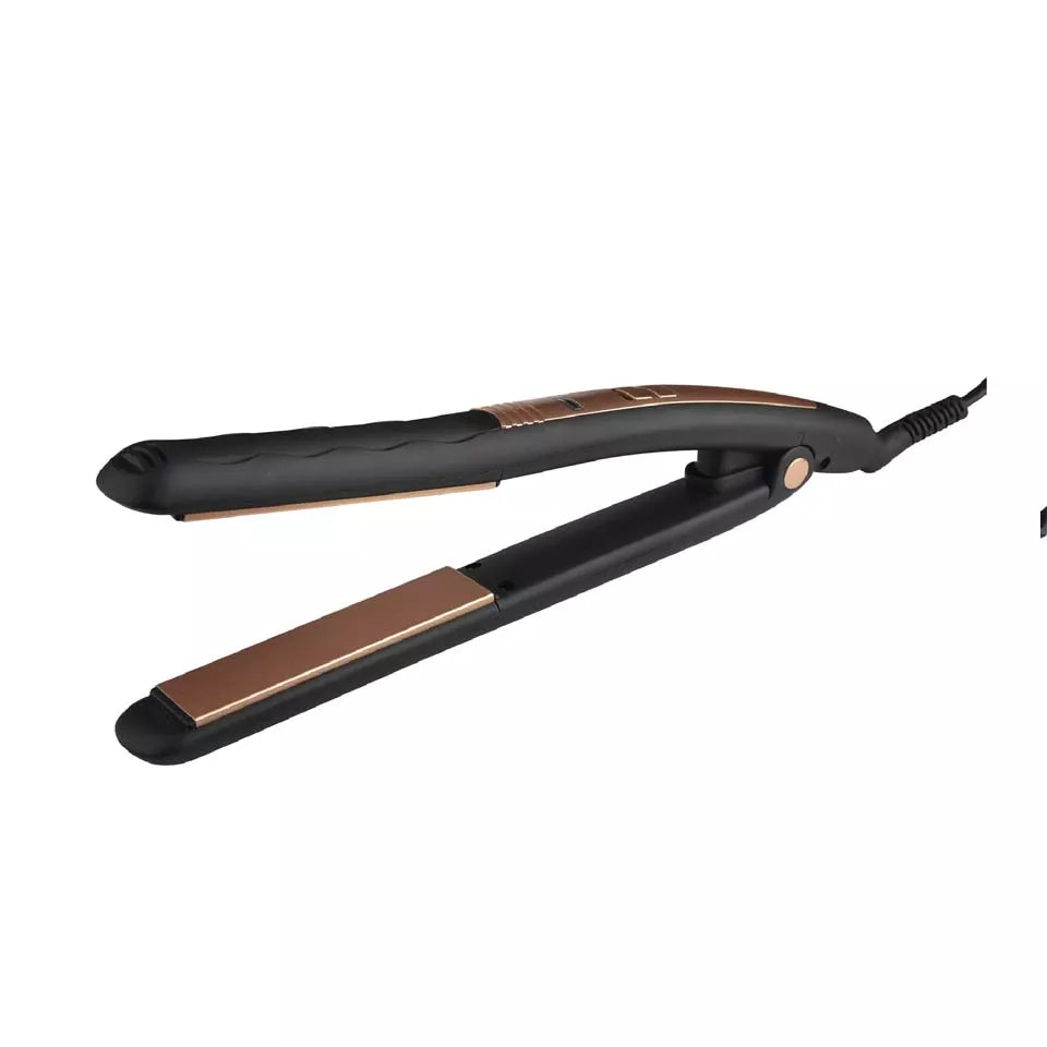 Geepas Hair Straightener with Ceramic Plates, Gold and Black - GH8723