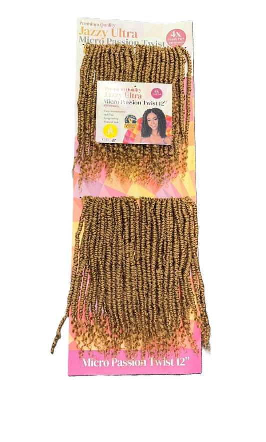 Jazzy Ultra Micro Passion Twist 12" -100 Strands