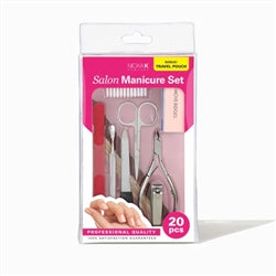 NICKA K Salon Manicure Set Bonus Travel Pouch