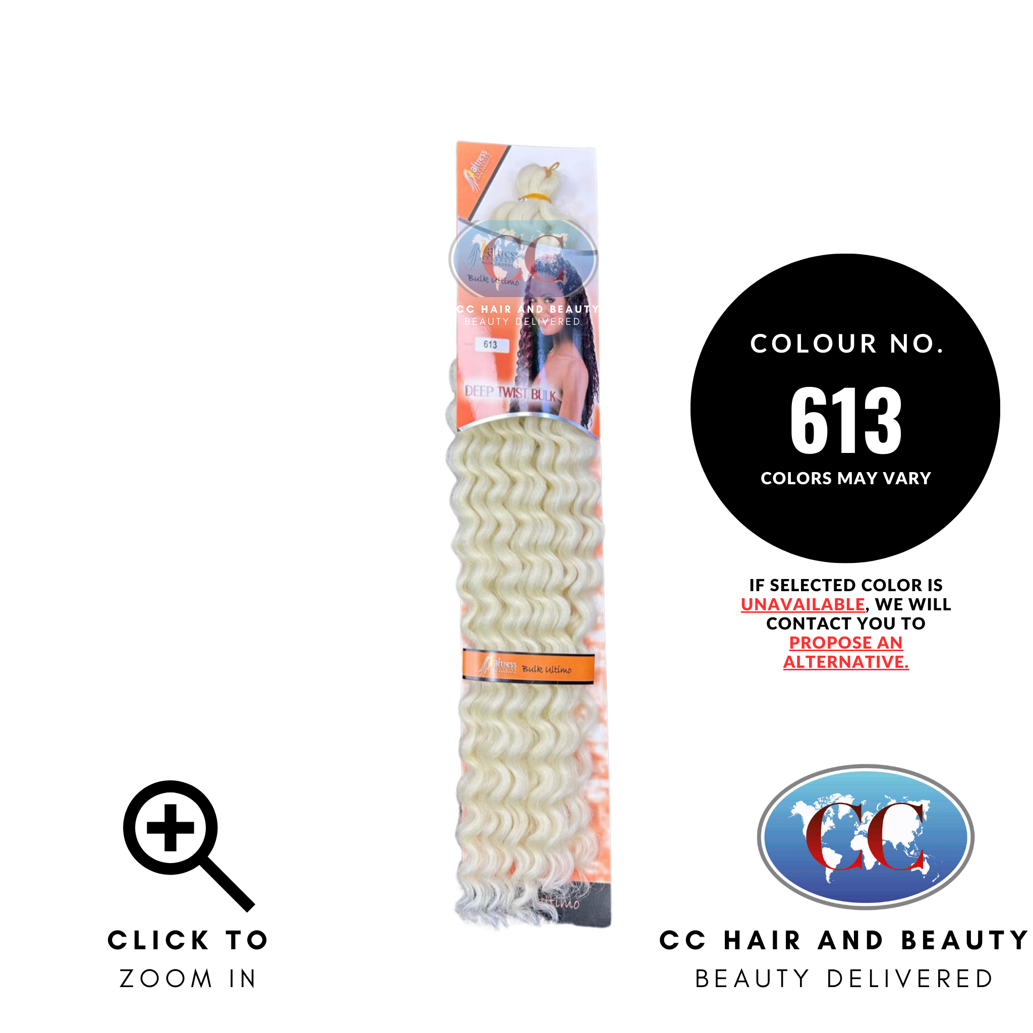 Aftress Deep Twist Bulk Synthetic Hair Braiding- colour 613