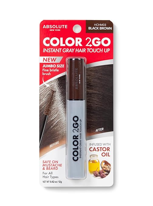 Absolute New York Color 2 Go Hair Mascara 0.42OZ