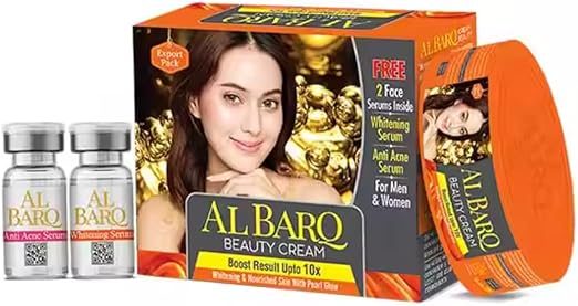 Generic Al Barq Beauty Whitening Cream with 2 serum pack of 1