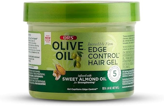ORS Olive Oil Edge Control Hair Gel Infused with sweet Almond Oil 4 oz