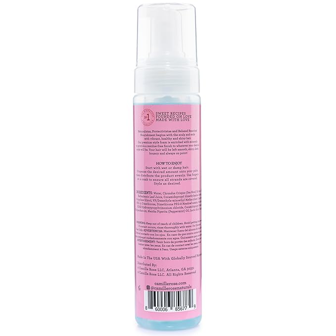 Camille Rose Style & Set Foam Mint Condition Styling Mousse 8oz