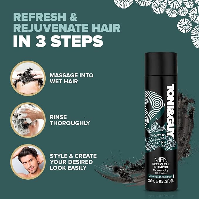 Toni & Guy Men Deep Clean Shampoo, 250 ml
