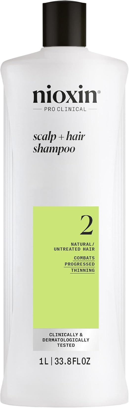 Nioxin System 2 - Hair Thickening System Shampoo For Natural Hair 1L