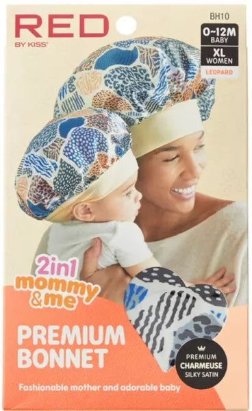RED By Kiss: Mommy & Me Satin Bonnet - Leopard BH10