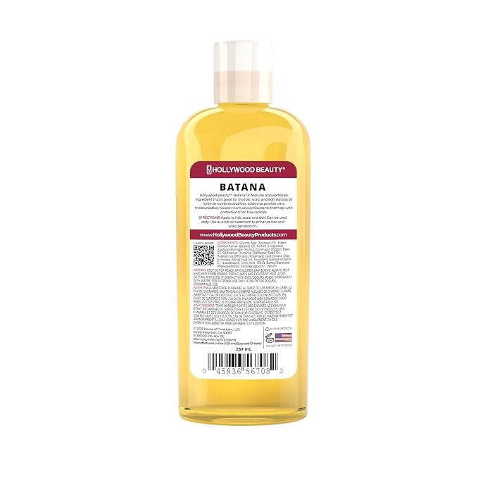 Hollywood Beauty Batana Oil for Hair Scalp and Skin 8 fl oz