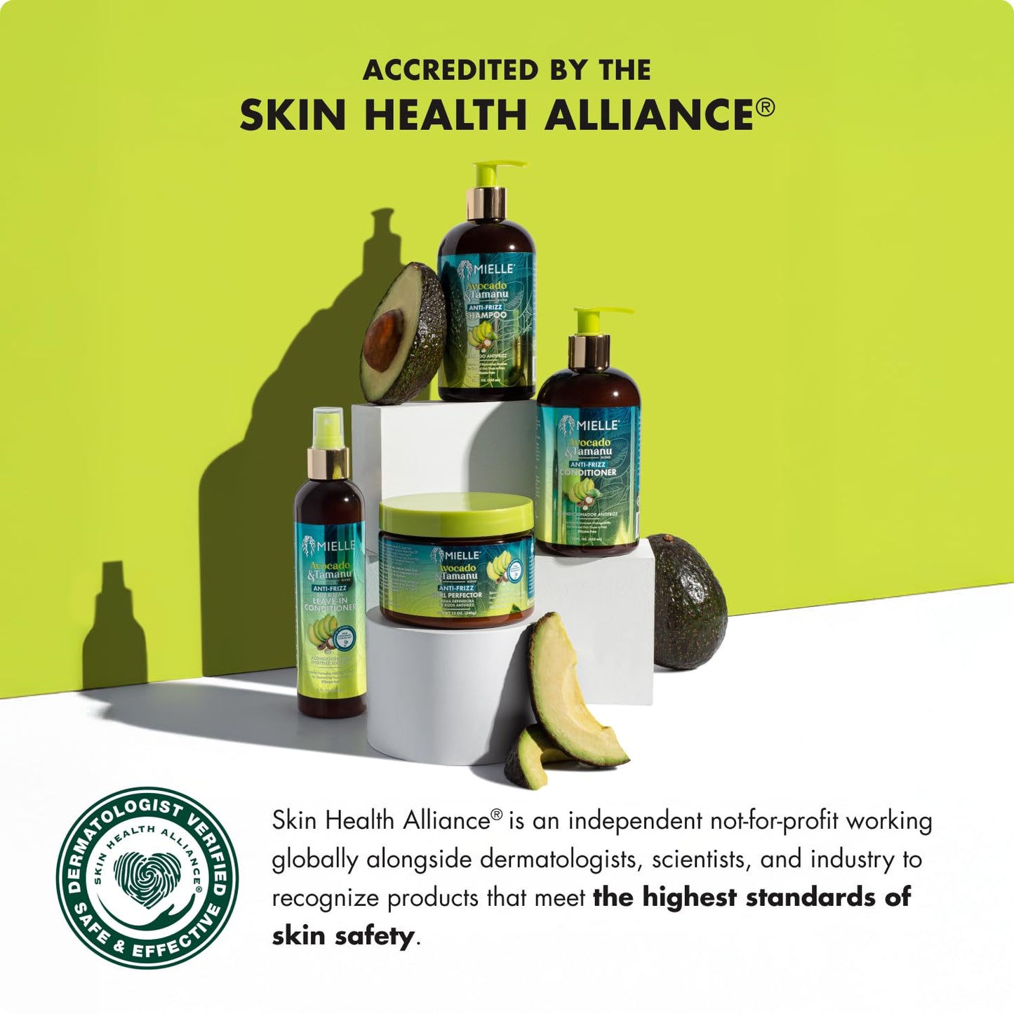 Mielle Organics Avocado & Tamanu Curly Hair Mousse - Anti Frizz Hair Foam 222ml